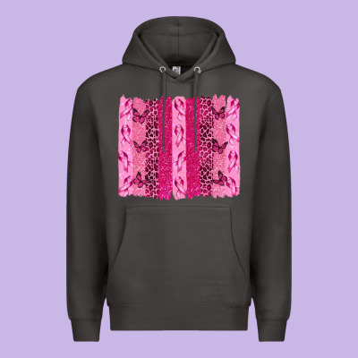 Breast Cancer Brushstrokes Premium Hoodie Designed By Texasbilliewilder