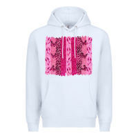 White Breast Cancer Brushstrokes Premium Hoodie - texasbilliewilder