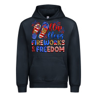 Navy flip flops fireworks and freedom Urban Hoodie - Zillion Design Studio
