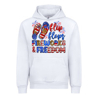 White flip flops fireworks and freedom Urban Hoodie - Zillion Design Studio