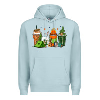 Blue Mist camping coffee cups Premium Hoodie - Zillion Design Studio