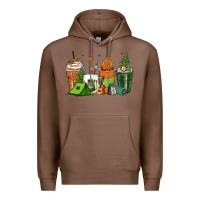Chestnut camping coffee cups Premium Hoodie - Zillion Design Studio