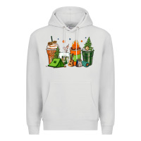 Dove Grey camping coffee cups Premium Hoodie - Zillion Design Studio