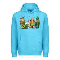 Ocean Blue camping coffee cups Premium Hoodie - Zillion Design Studio