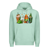 Seafoam camping coffee cups Premium Hoodie - Zillion Design Studio