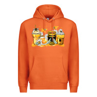 Carrot bumble bee coffee cups Premium Hoodie - Zillion Design Studio