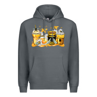 Rock bumble bee coffee cups Premium Hoodie - Zillion Design Studio