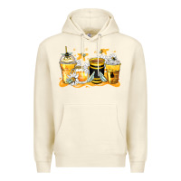 Sandshell bumble bee coffee cups Premium Hoodie - Zillion Design Studio