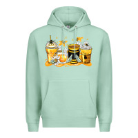 Seafoam bumble bee coffee cups Premium Hoodie - Zillion Design Studio