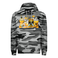 Slate Camo bumble bee coffee cups Premium Hoodie - Zillion Design Studio
