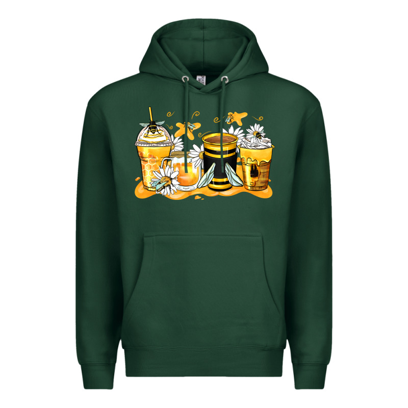Bumble Bee Coffee Cups Premium Hoodie by Zillion Design Studio | Teevron