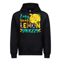 Black easy peasy lemon squezzy Urban Hoodie - Zillion Design Studio