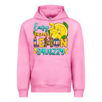Fuchsia Pink easy peasy lemon squezzy Urban Hoodie - Zillion Design Studio