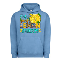 Pigment Pebble Blue easy peasy lemon squezzy Urban Hoodie - Zillion Design Studio