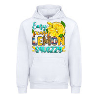 White easy peasy lemon squezzy Urban Hoodie - Zillion Design Studio