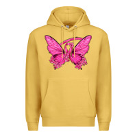 Breast Cancer Butterfly Premium Hoodie | Teevron