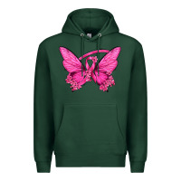 Sports Green Breast Cancer Butterfly Premium Hoodie - texasbilliewilder