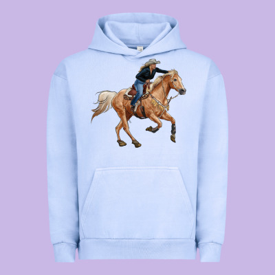 Horse Body With Cowgirl Urban Hoodie Designed By Ranaportraitstore
