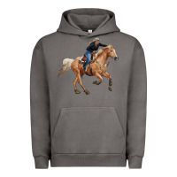 Pigment Tornado horse body with cowgirl Urban Hoodie - RanaPortraitStore