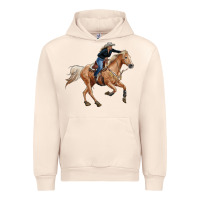 Sandshell horse body with cowgirl Urban Hoodie - RanaPortraitStore