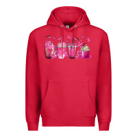 Cardinal Breast Cancer Coffee Cups Premium Hoodie - texasbilliewilder