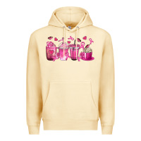 Pina Colada Breast Cancer Coffee Cups Premium Hoodie - texasbilliewilder