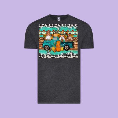 Western Fall Truck Gnomes Tumbler Vintage Tee Designed By Artiststas