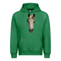 Emerald horse head Urban Hoodie - RanaPortraitStore