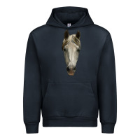 Navy horse head Urban Hoodie - RanaPortraitStore