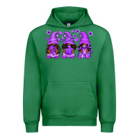 Emerald Domestic Violence Warrior Afro Gnomes Urban Hoodie - texasbilliewilder