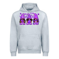 Heather Grey Domestic Violence Warrior Afro Gnomes Urban Hoodie - texasbilliewilder