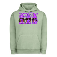 Pigment Oil Green Domestic Violence Warrior Afro Gnomes Urban Hoodie - texasbilliewilder