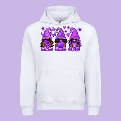 Domestic Violence Warrior Afro Gnomes Urban Hoodie Designed By Texasbilliewilder