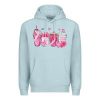 Blue Mist breast cancer coffee cups Premium Hoodie - Zillion Design Studio