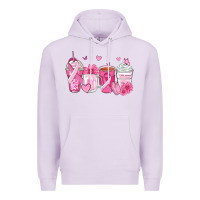 Lilac breast cancer coffee cups Premium Hoodie - Zillion Design Studio