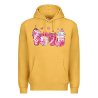 Mustard breast cancer coffee cups Premium Hoodie - Zillion Design Studio