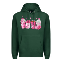 Sports Green breast cancer coffee cups Premium Hoodie - Zillion Design Studio