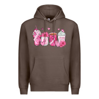 Coffee breast cancer coffee cups Premium Hoodie - Zillion Design Studio