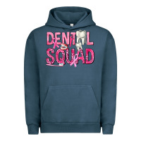 Pigment Midnight Navy Dental Squad with Teeth Urban Hoodie - texasbilliewilder