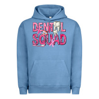 Pigment Pebble Blue Dental Squad with Teeth Urban Hoodie - texasbilliewilder