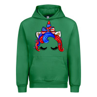 Emerald 4th of july unicorn Urban Hoodie - Zillion Design Studio