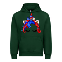 Forest Green 4th of july unicorn Urban Hoodie - Zillion Design Studio