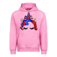 Fuchsia Pink 4th of july unicorn Urban Hoodie - Zillion Design Studio