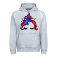 Heather Grey 4th of july unicorn Urban Hoodie - Zillion Design Studio