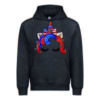 Navy 4th of july unicorn Urban Hoodie - Zillion Design Studio