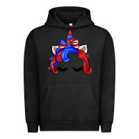 Pigment Black 4th of july unicorn Urban Hoodie - Zillion Design Studio
