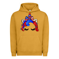 Pigment Peanut Butter 4th of july unicorn Urban Hoodie - Zillion Design Studio