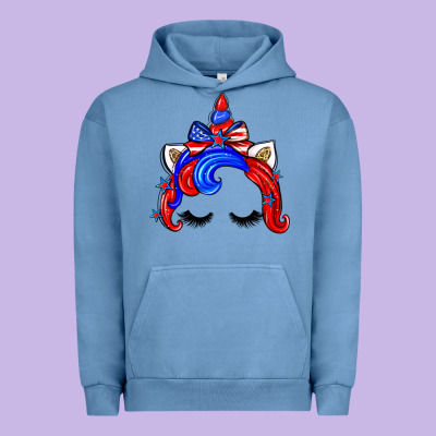 4th Of July Unicorn Urban Hoodie Designed By Zillion Design Studio