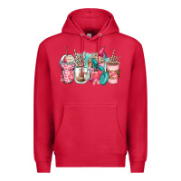 Cardinal rock hand coffee cups Premium Hoodie - Zillion Design Studio