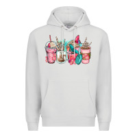 Dove Grey rock hand coffee cups Premium Hoodie - Zillion Design Studio